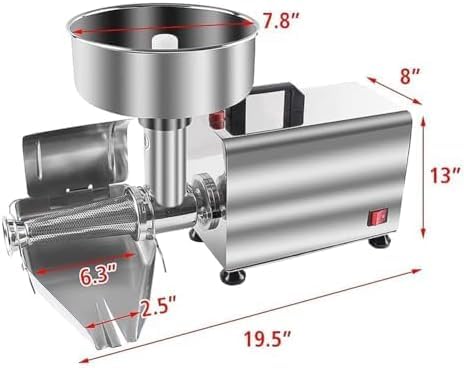 Electric Stainless Steel Tomato Strainer Food Milling Machine P499