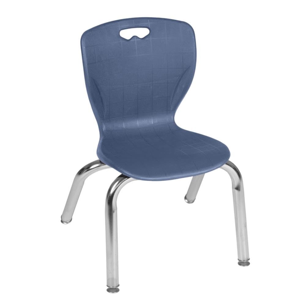 48" Round Mobile Table with 4 Navy Blue Chairs H6967