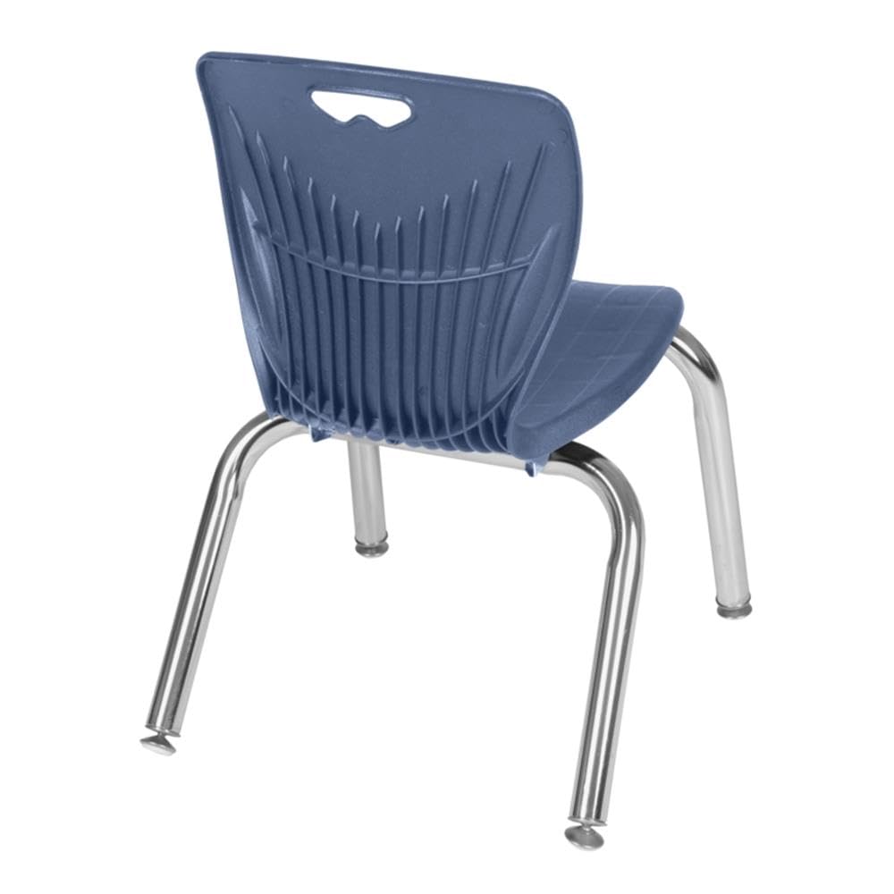 48" Round Mobile Table with 4 Navy Blue Chairs H6967
