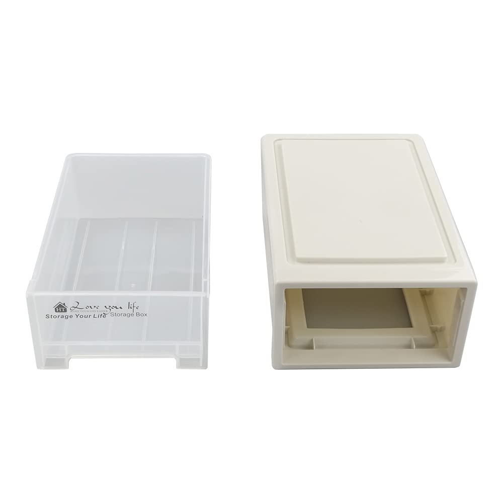 17.8 Quart 4 Pcs Plastic Stacking Storage Drawer U798668