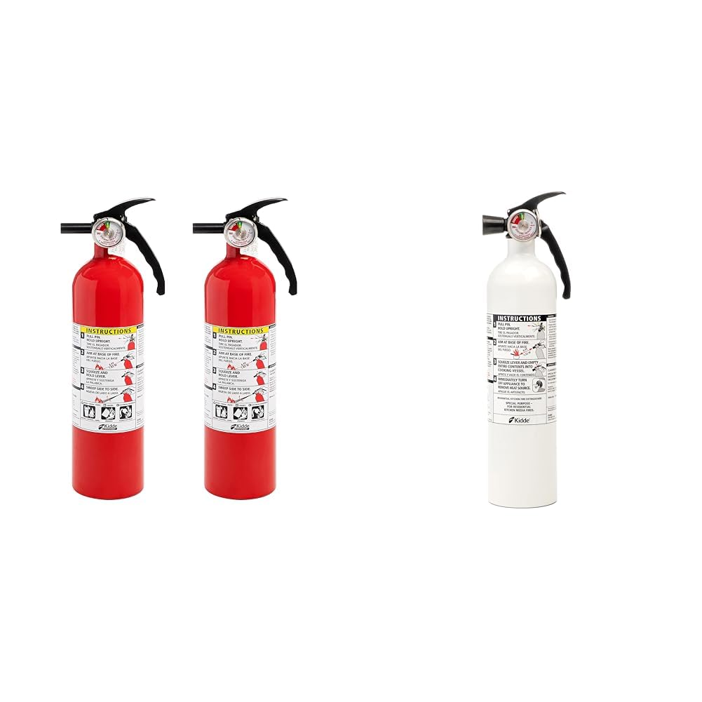 White 3.9 Lbs. Fire Extinguisher with Wall Mount I25083