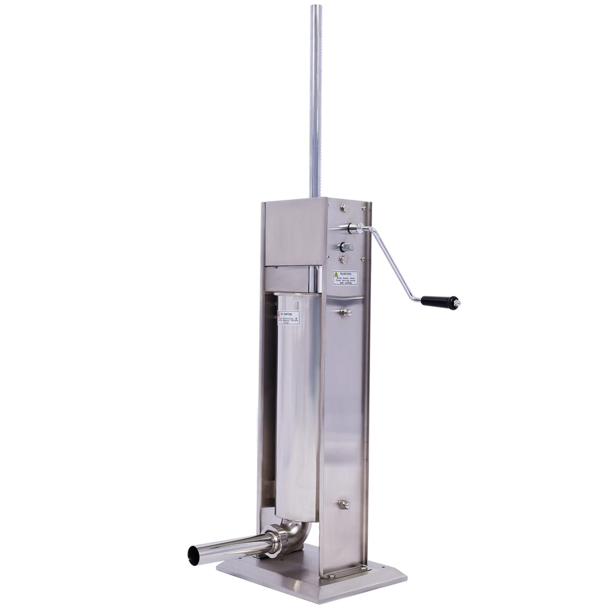Manual Stainless Steel 15LB Sausage Stuffer with 4 Stuffing Tubes O26989
