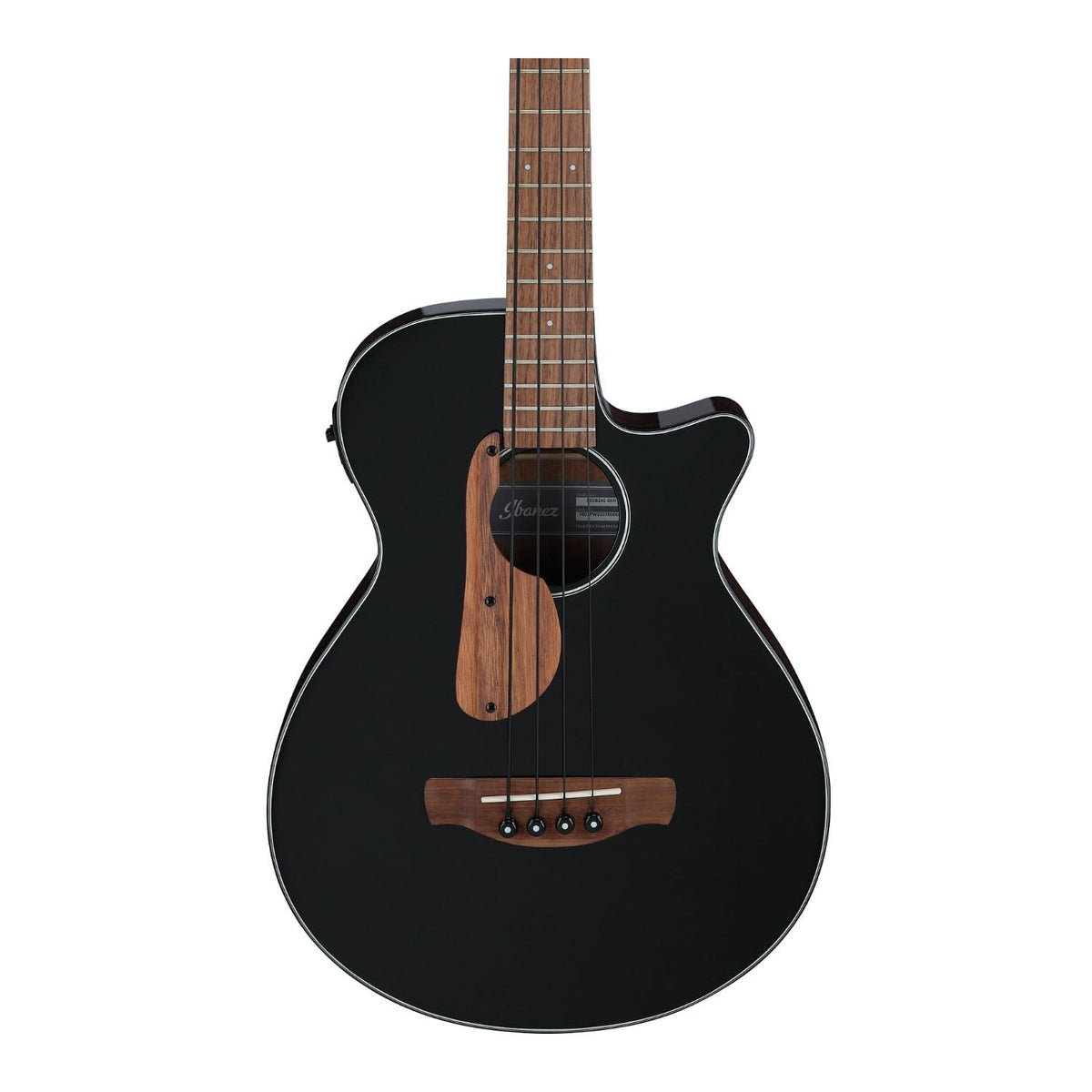 Black High Gloss Acoustic-electric Bass Guitar P501