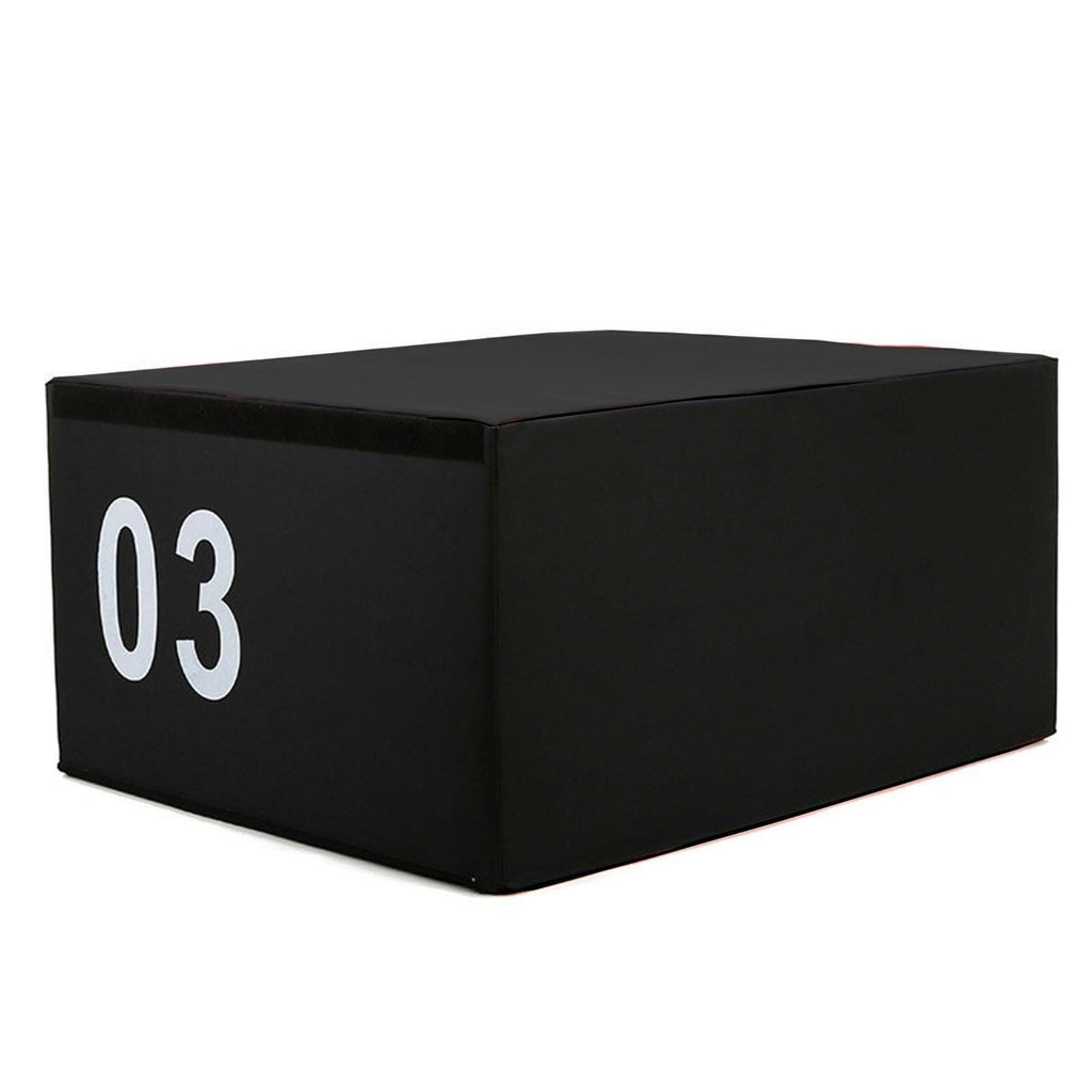 4-in-1 Foam Jumping Exercise Box Non-slip PU Leather Cover X27004