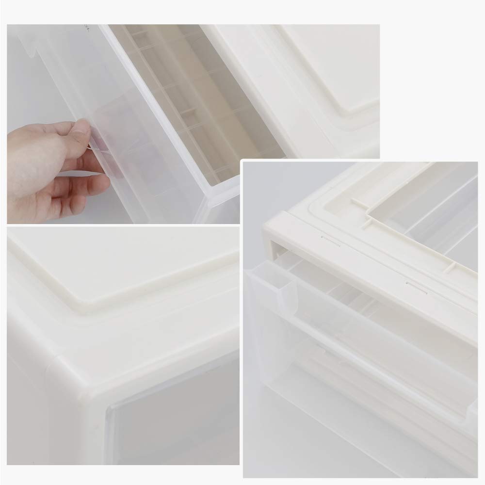 17.8 Quart 4 Pcs Plastic Stacking Storage Drawer U798668