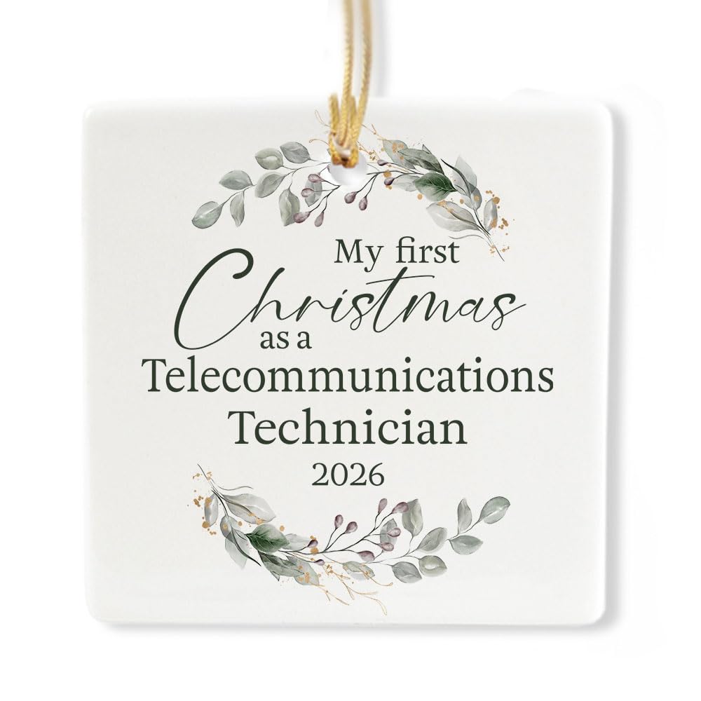 Ceramic 3-inch Square Ornament B416