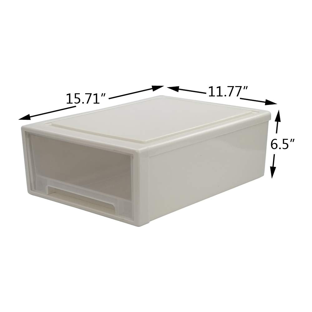 17.8 Quart 4 Pcs Plastic Stacking Storage Drawer U798668