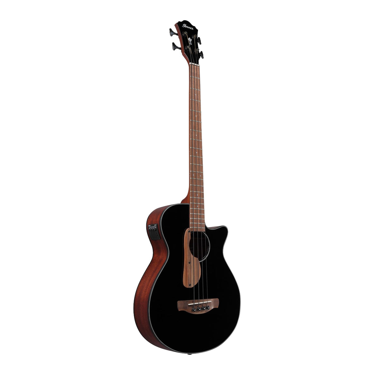 Black High Gloss Acoustic-electric Bass Guitar P501