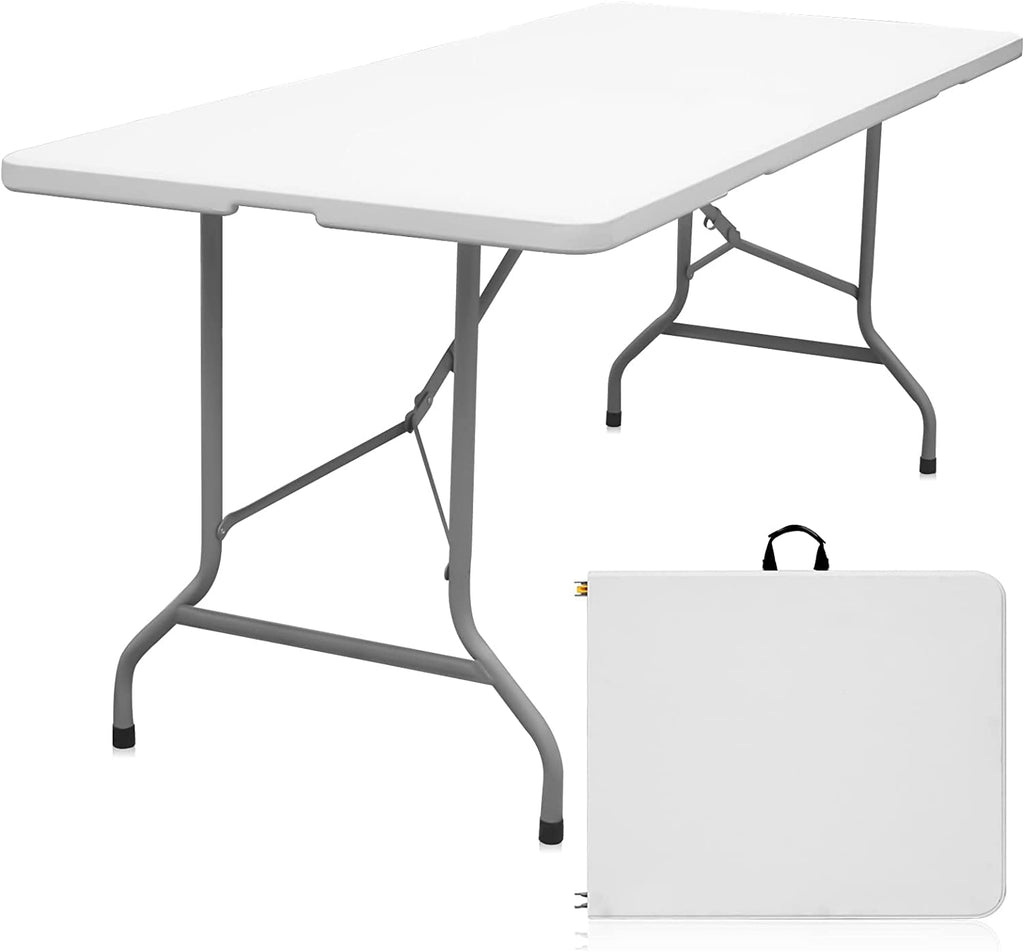 6ft White Folding Table L269