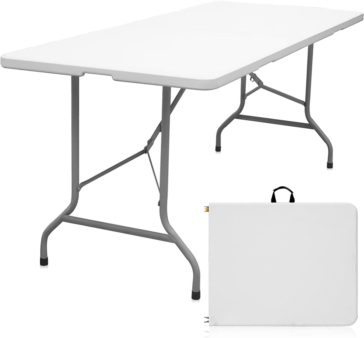 6ft White Folding Table L269