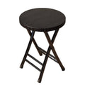 18 Inch Black Folding Stool 330 Lbs Capacity B136