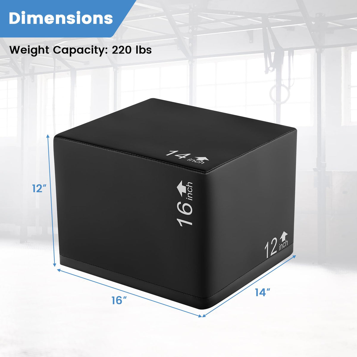 3 in 1 Foam Plyometric Jump Box F686650