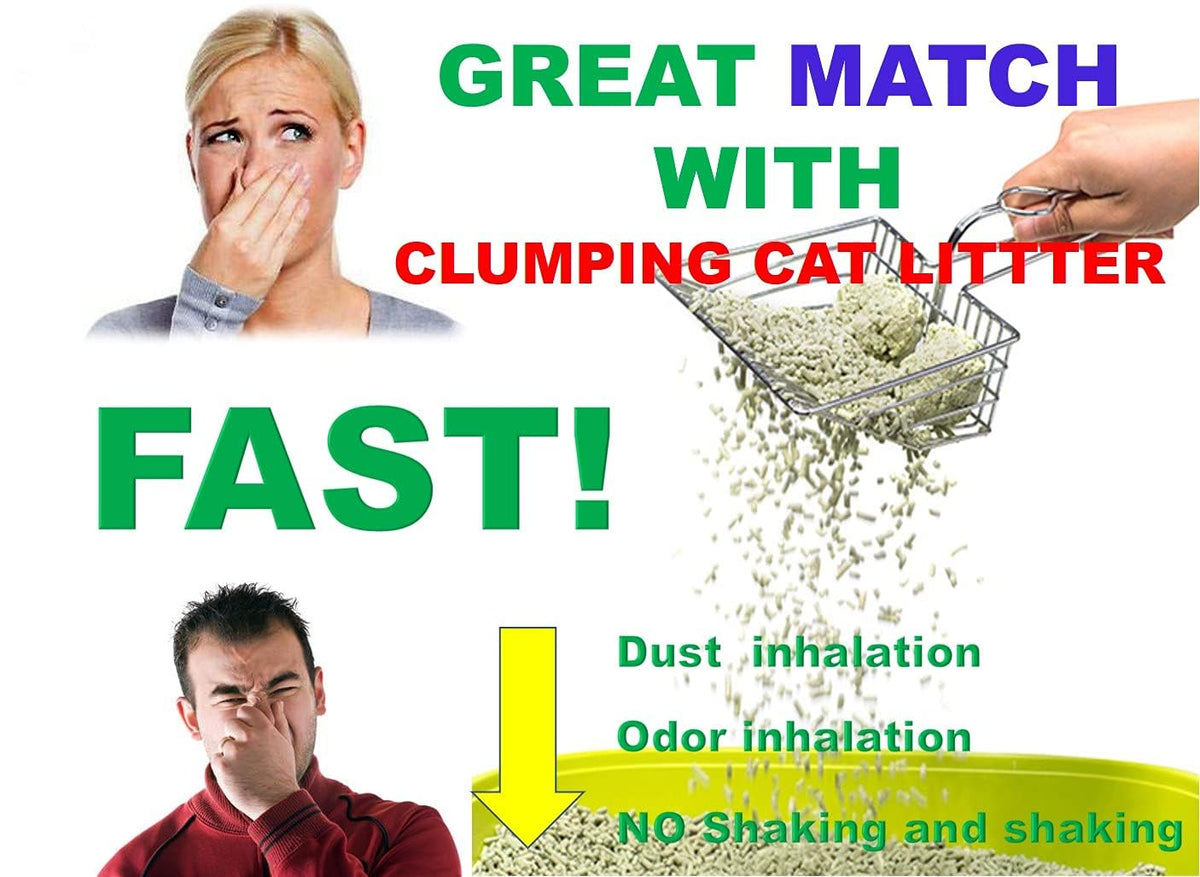 Metal Cat Litter Scoop with Holder A158224