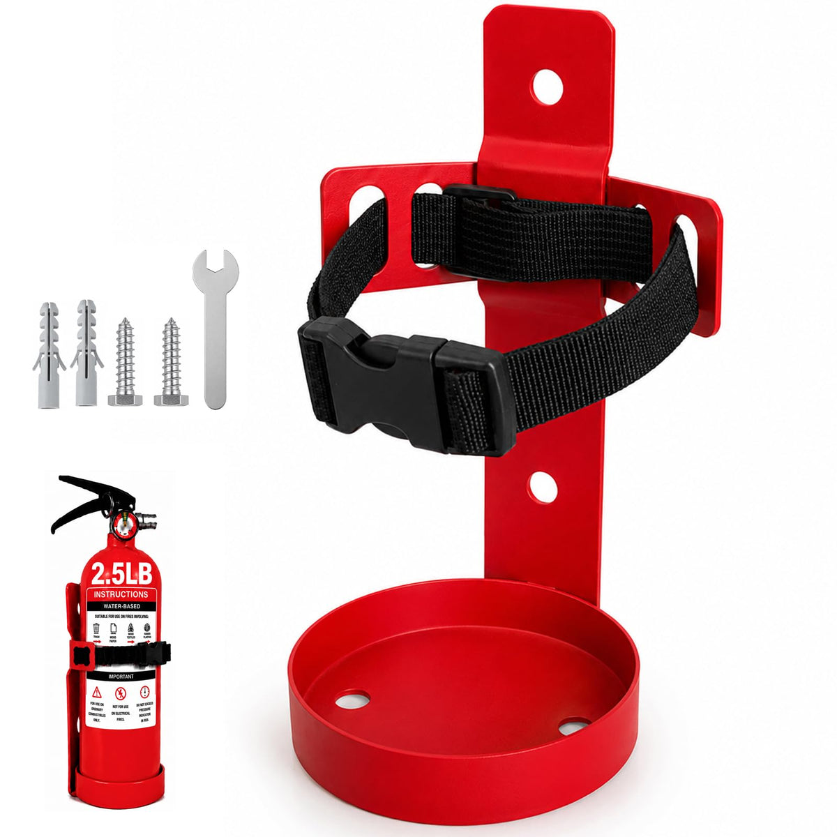 Fire Extinguisher Wall Mount Bracket 2.5 lb 1 Pack N619