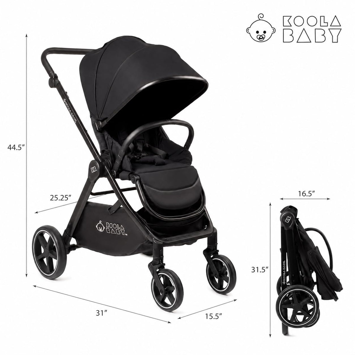 Reversible Foldable Baby Stroller D3565