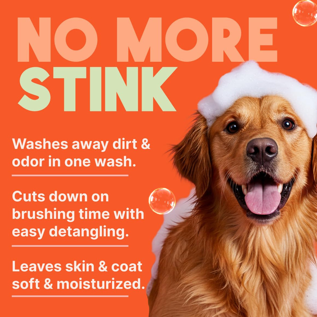 2-in-1 Dog Shampoo and Conditioner Papaya Scent 1 Gallon O87344