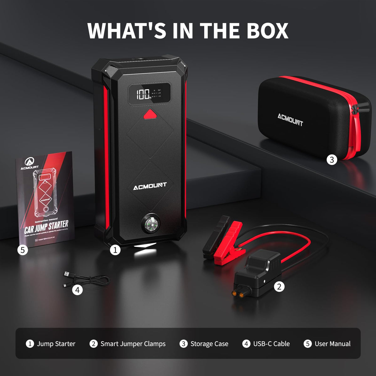 5000A Car Battery Jump Starter P3330
