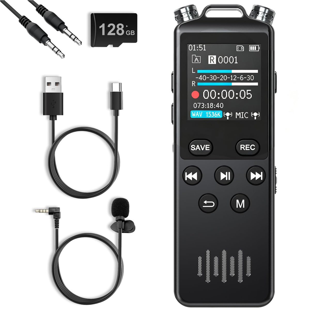 160GB Voice Recorder with Playback Z703