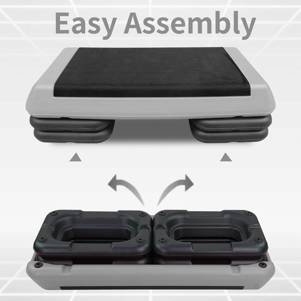 Adjustable Aerobic Stepper with 4 Risers Y10530