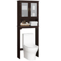 Over the Toilet Storage Cabinet with Glass Doors B43402