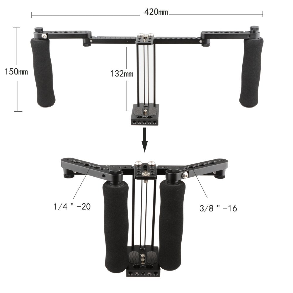 Monitor Cage with Adjustable Handles for 5 and 7 inch LCD Monitor G186913