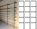 Industrial Pipe 5-Tier Wall Mount Bookshelf T2087