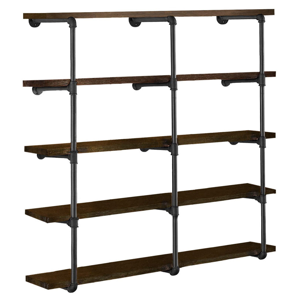 Industrial Iron Pipe 5-Tier Shelves Z80495