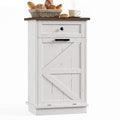 10 Gallon Tilt Out Trash Cabinet with Storage Drawer E616