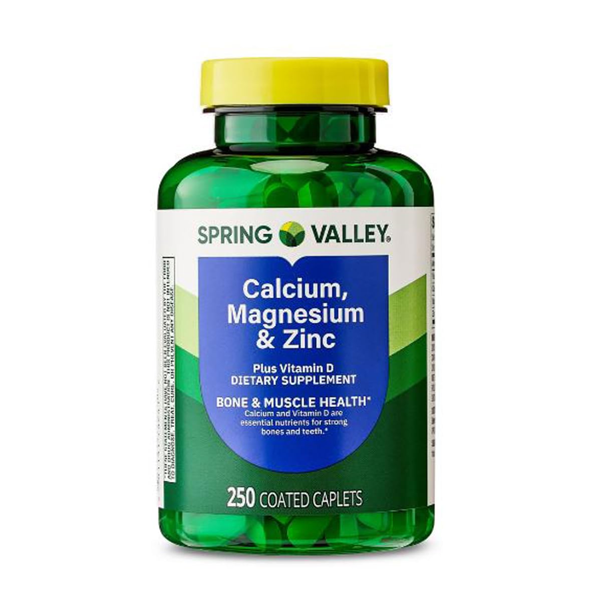Calcium Magnesium Zinc Plus Vitamin D3 Caplets 250 Count J102585