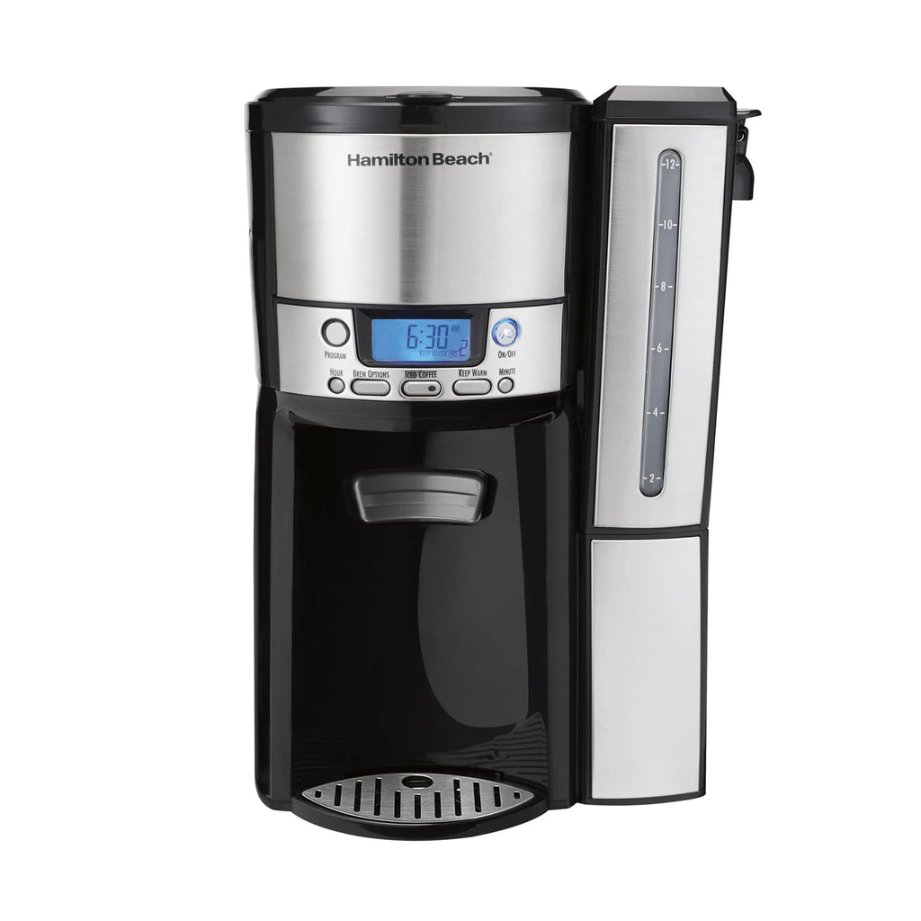 Charcoal Coffee Maker Water Filter Replacement Pods and Handle, 2-Pack and 12 Cup Coffee Maker X24219