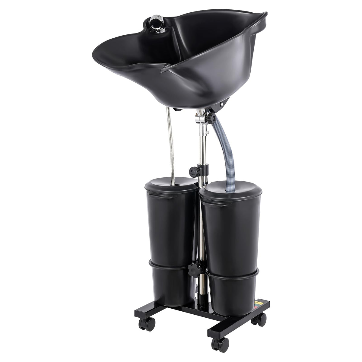 Portable Shampoo Bowl with Electric Pump and Drain Pipe (Black) W2683
