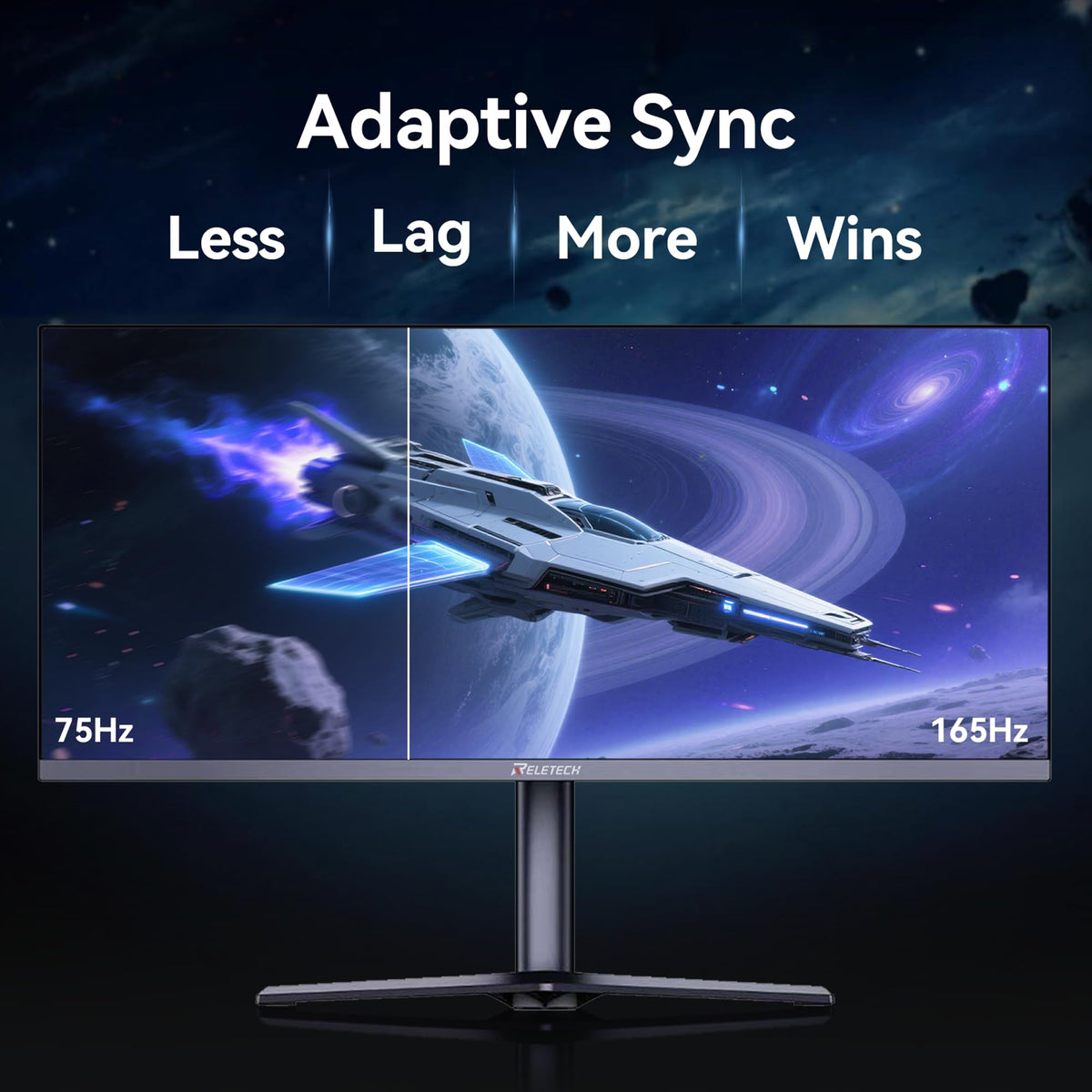 34 Inch Curved Ultrawide Gaming Monitor 21:9 WQHD 165Hz Q74896
