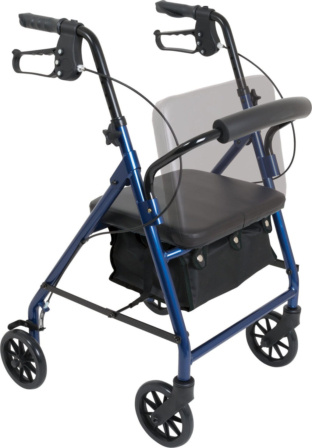 Blue Junior Aluminum Rollator with 6 Inch Wheels G257