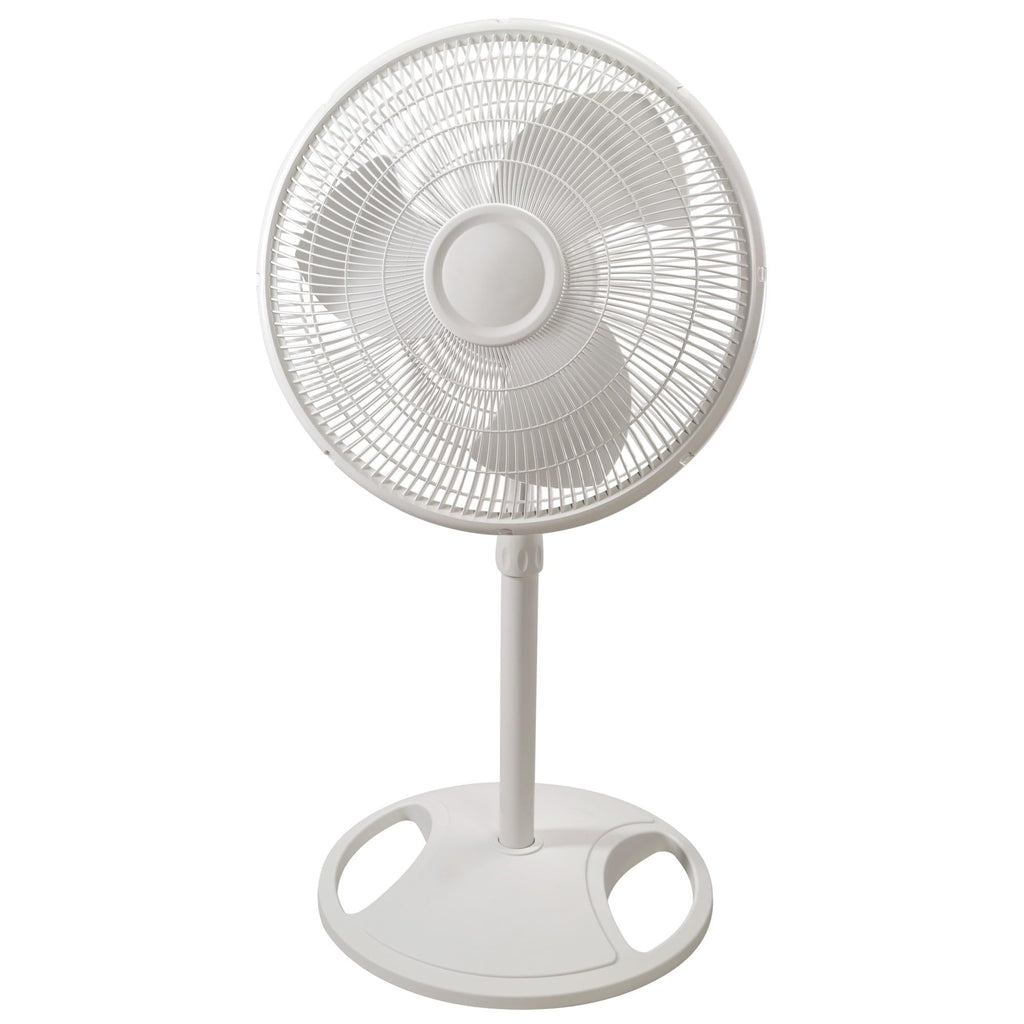 16" Oscillating 3-Speed Pedestal Fan White Y9719