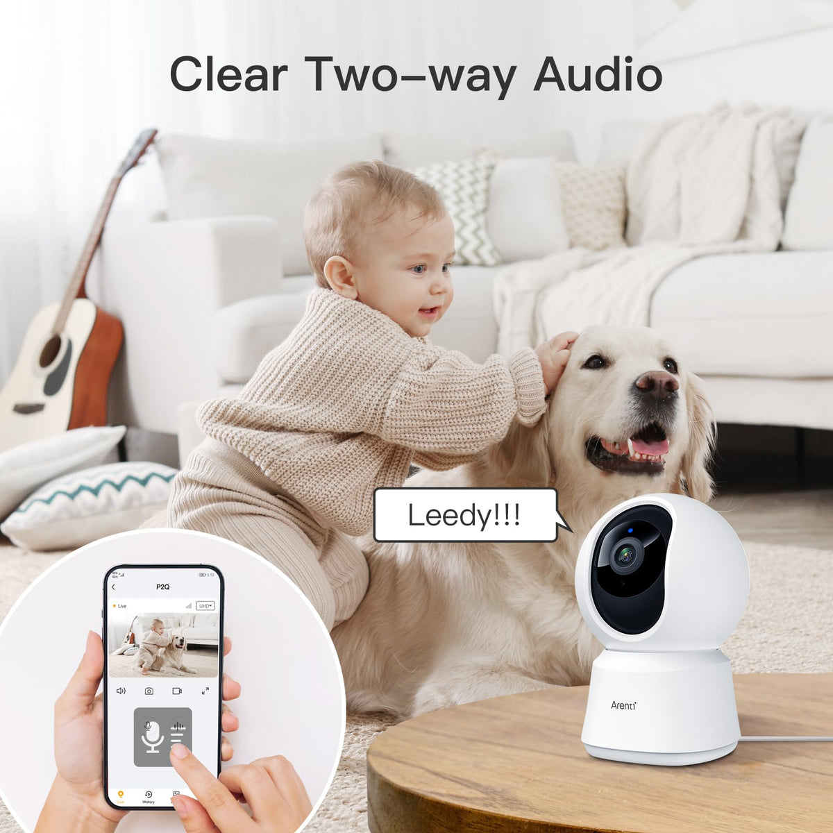4MP 5G WiFi 6 Indoor Security Cameras M926