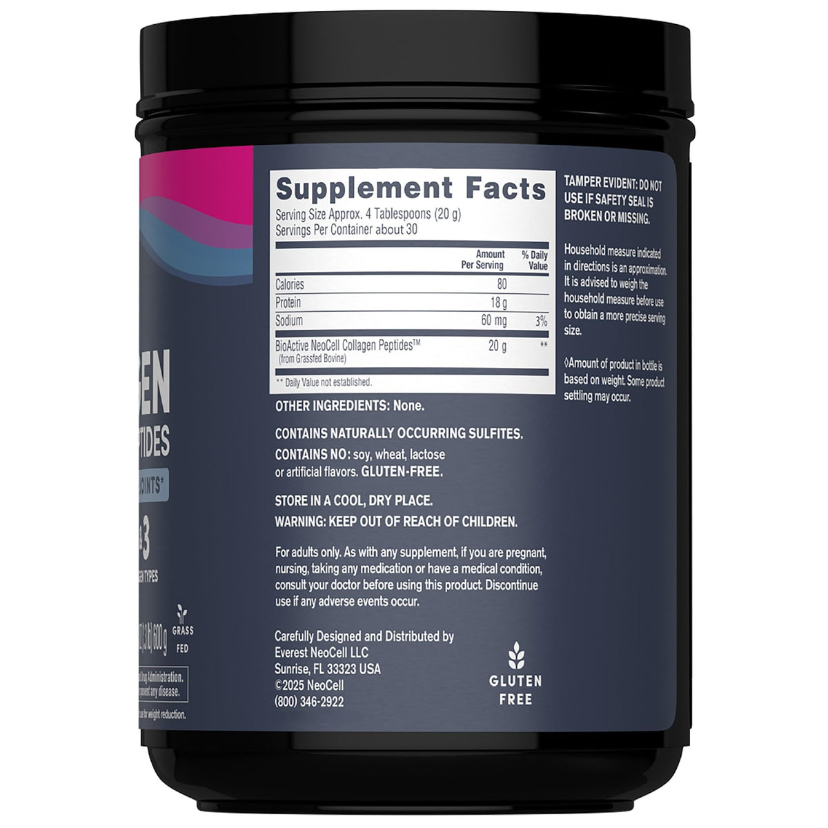 Unflavored Collagen Peptides Powder S176772