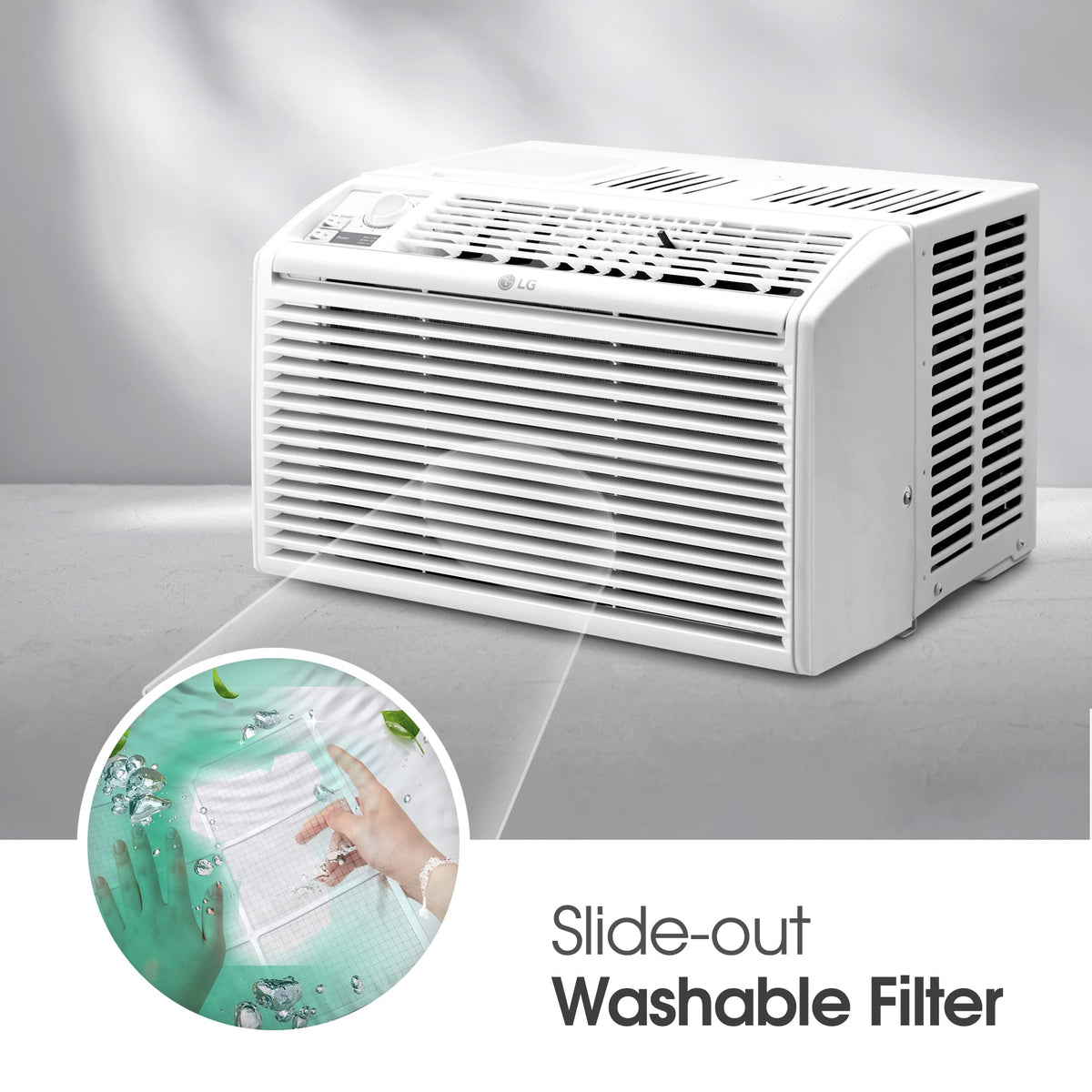 5000 BTU White Window Air Conditioner U740266