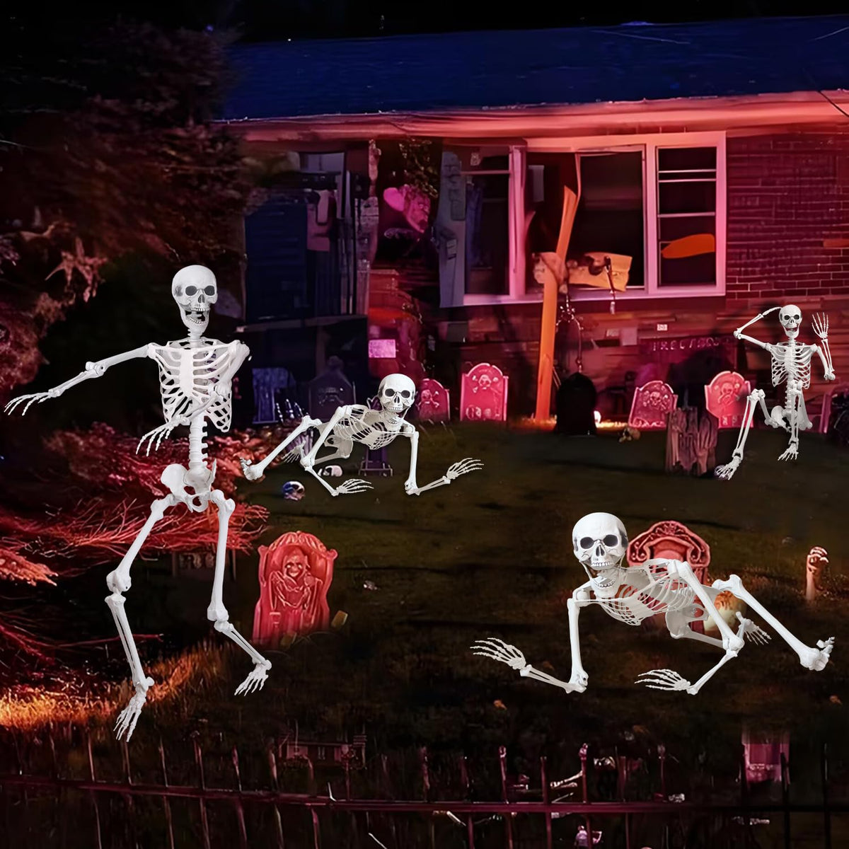 5.4Ft Life Size Human Skeleton with Movable Joints I35631