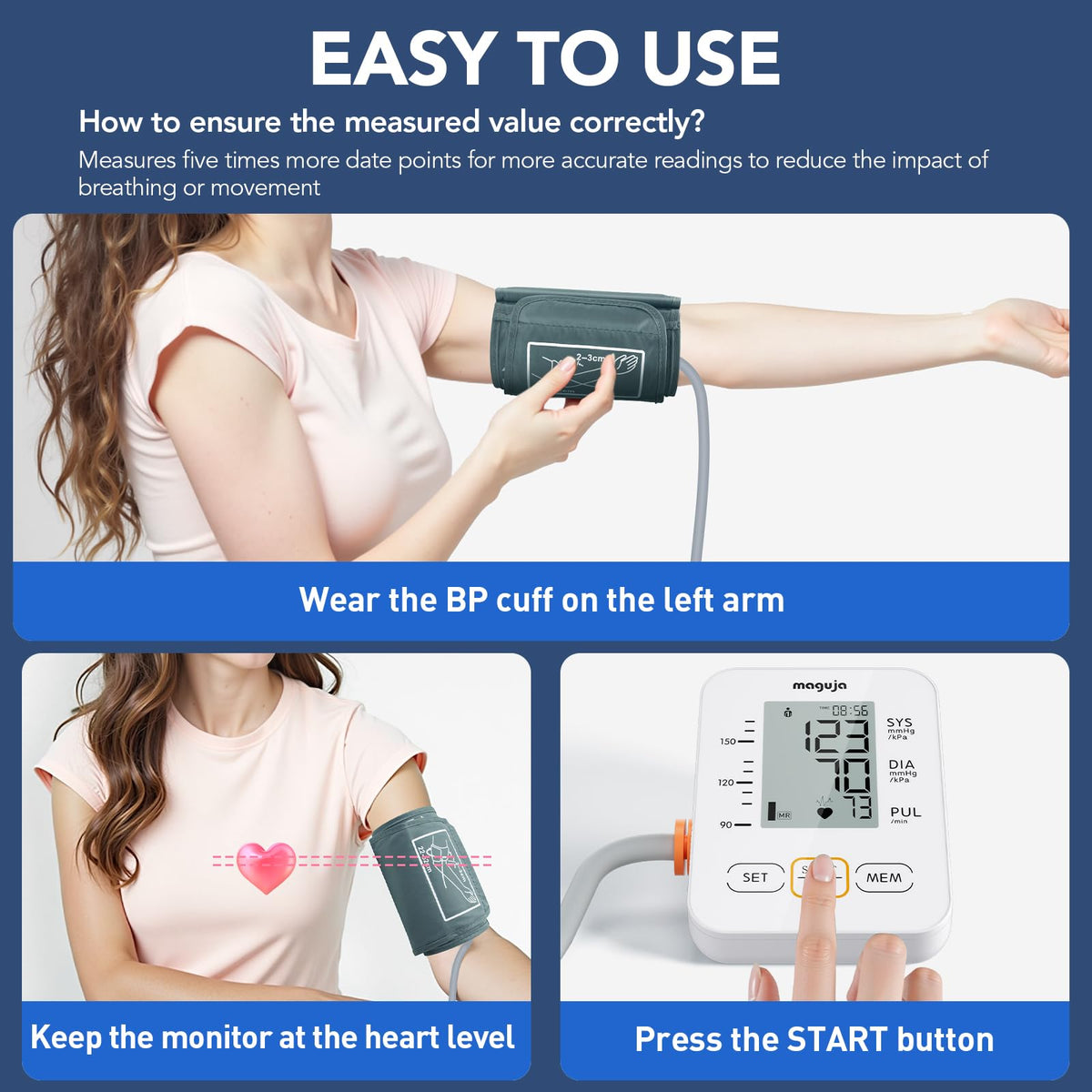 Blood Pressure Monitors with Large Cuff V25436