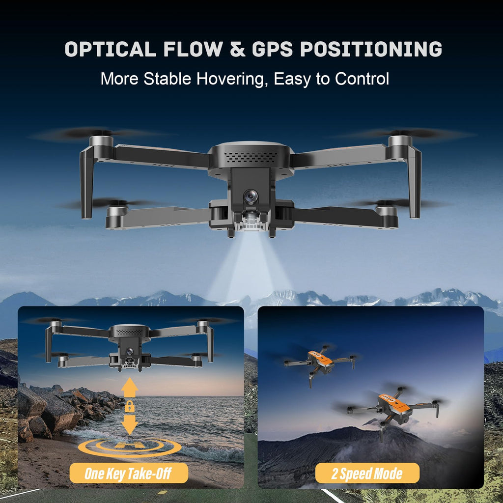 4K Camera Drone with GPS Auto Return Foldable 249g E5422