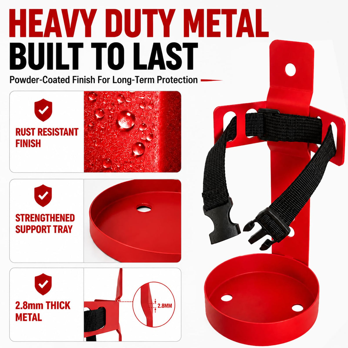 Fire Extinguisher Wall Mount Bracket 2.5 lb 1 Pack N619