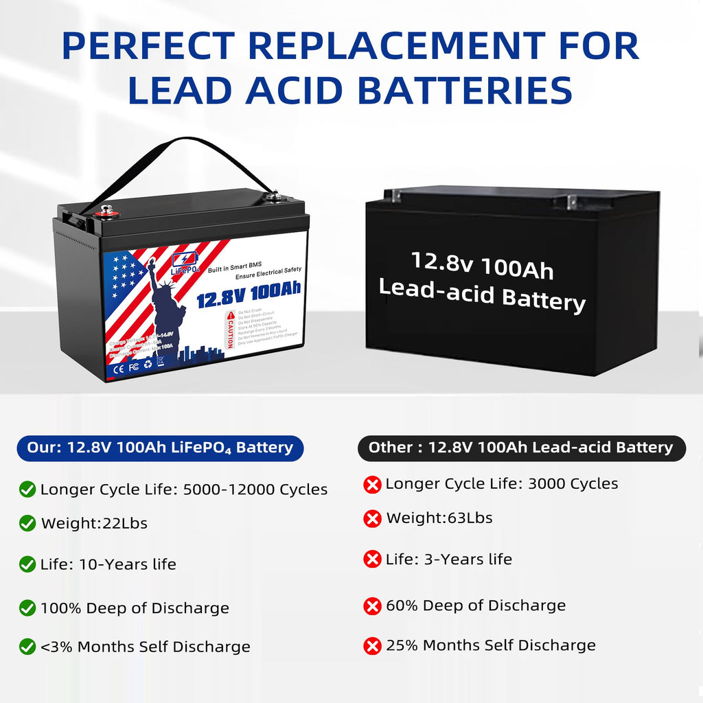 12V 100Ah LiFePO4 Battery L16561