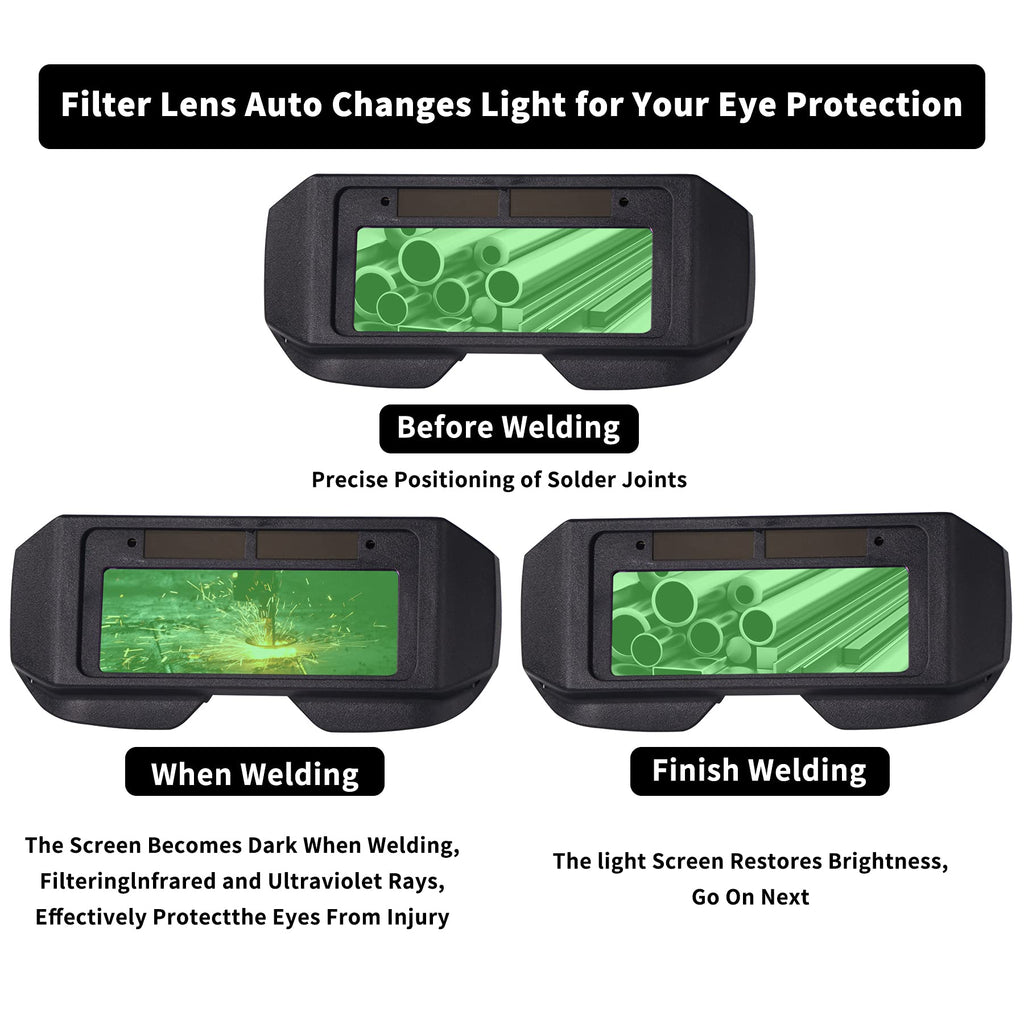 Auto-Darkening LCD Welding Glasses W794
