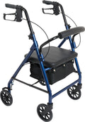 Blue Junior Aluminum Rollator with 6 Inch Wheels G257
