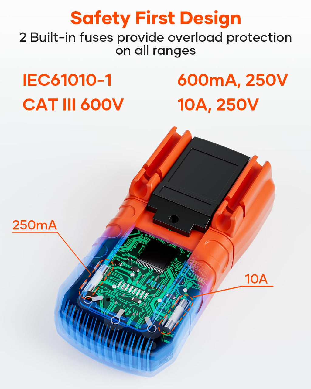 Auto-Ranging Multimeter TRMS 6000 Counts U18198