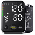 Black Upper Arm Blood Pressure Monitor with Adjustable Arm Cuff and Large Display F636