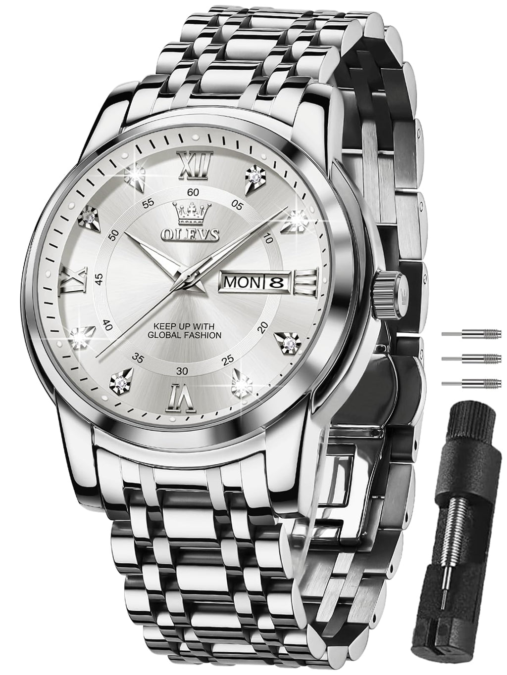 Waterproof Stainless Steel Quartz Dress Watch M308007