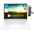 14 Inch Laptop, Intel Celeron N4500, 4GB RAM, 128GB Storage, Windows 11 S, Snowflake White M154492