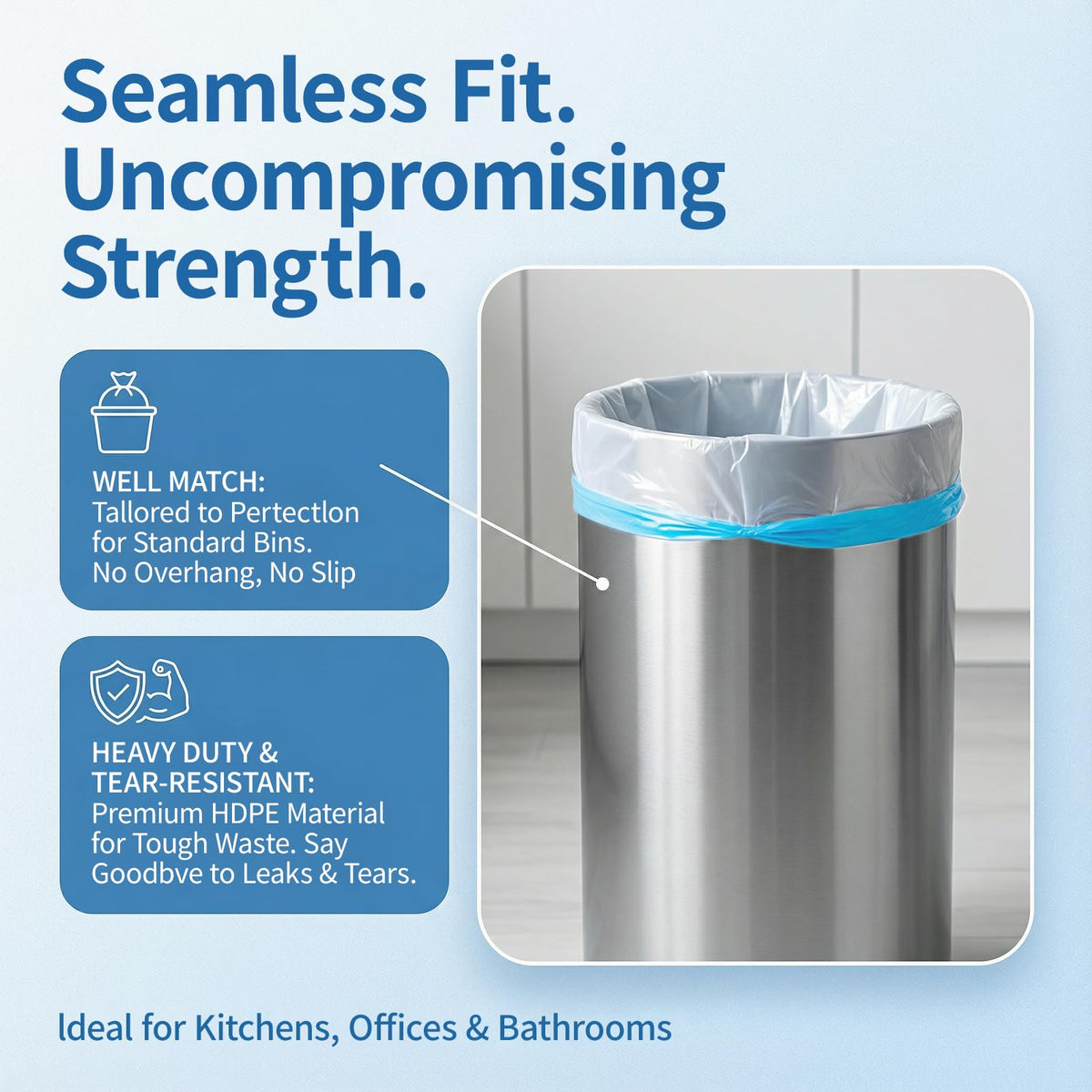 4 Gallon Drawstring Unscented Trash Bags 120 Count L5115