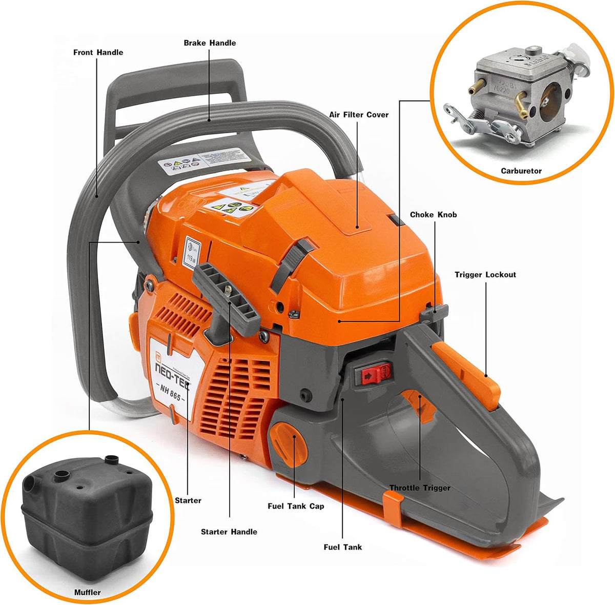65cc Gas Chainsaw Power Head J75515